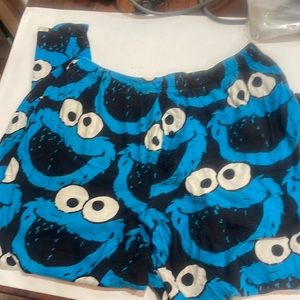 Adult Cookie Monster sleep pants